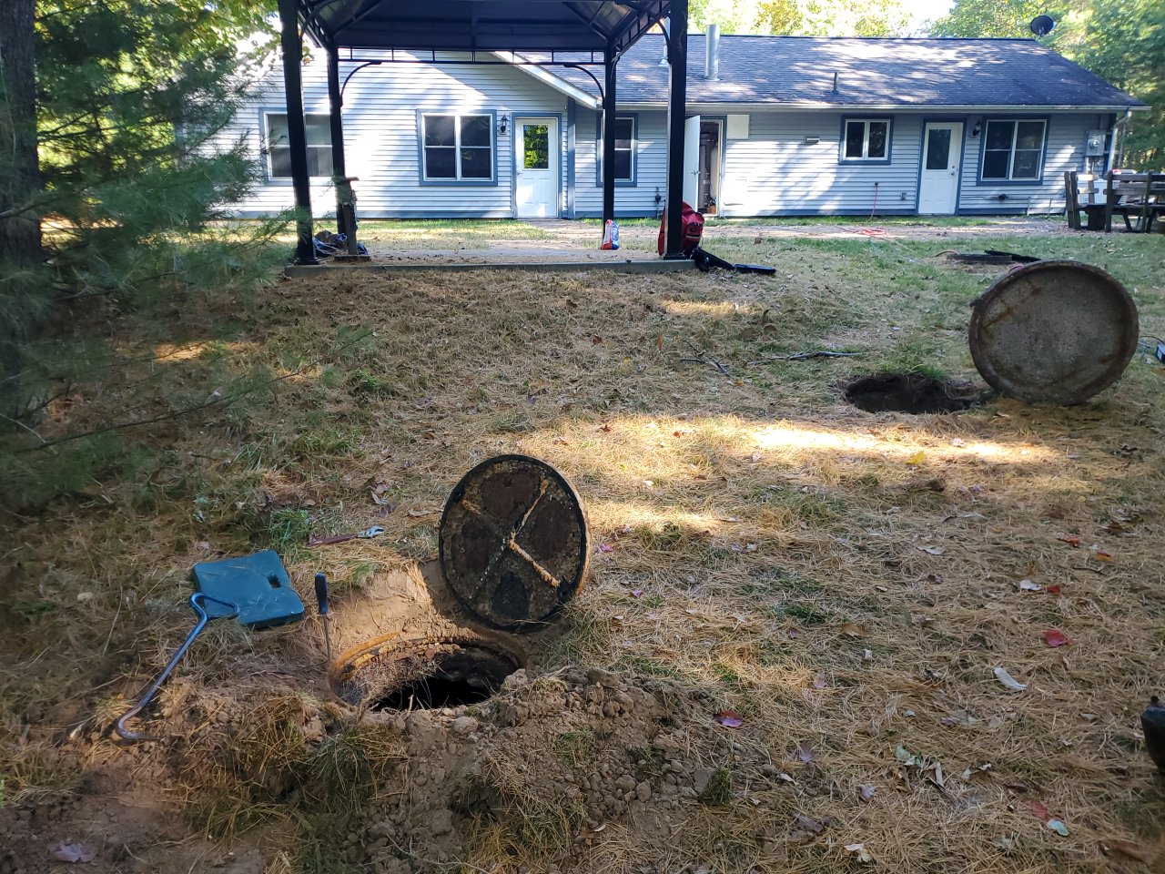 Exposed Septic Tank covers